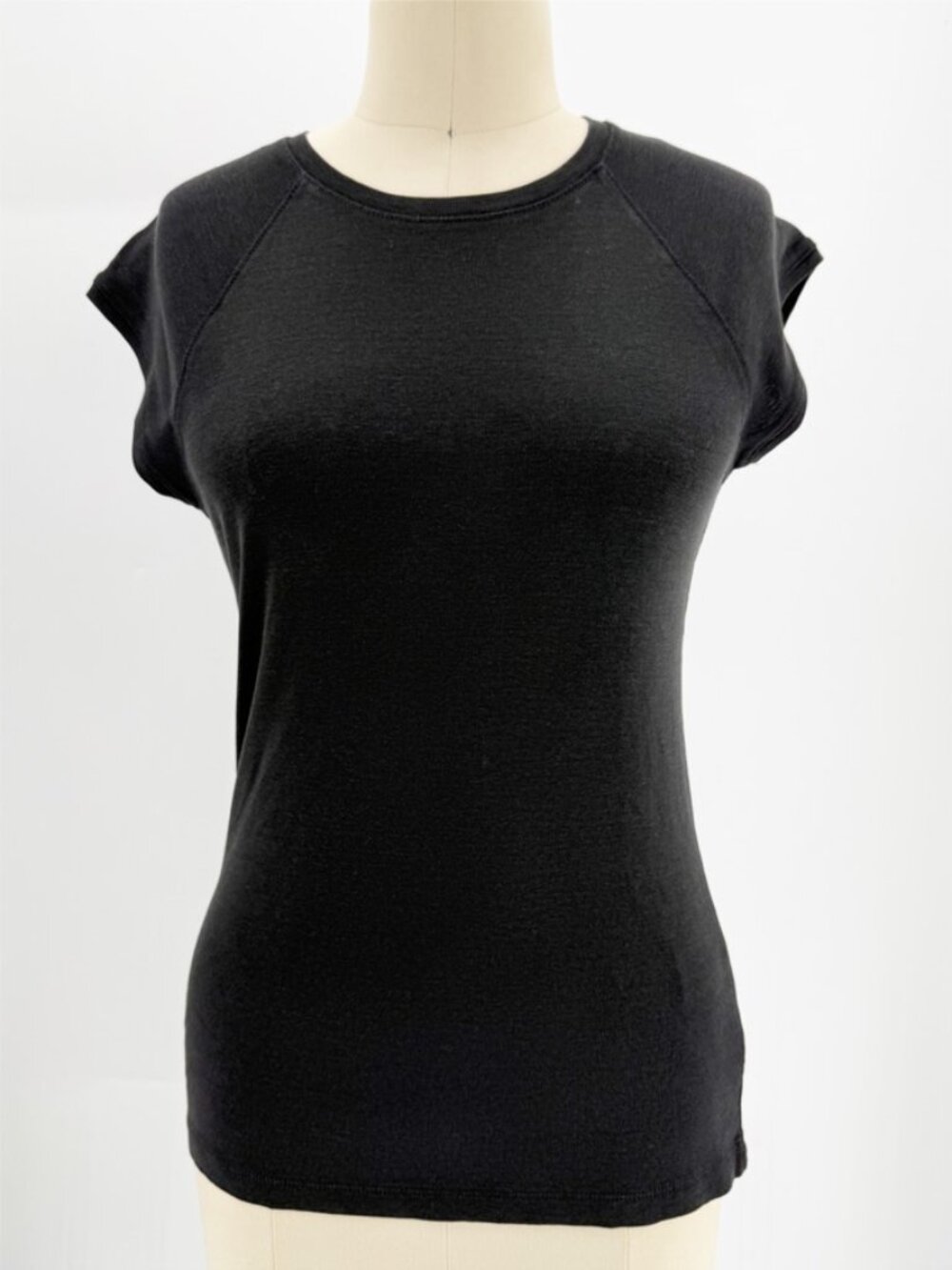 Zara washed effect cap sleeve tee NEW M
